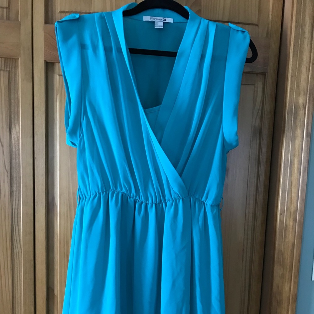 Aqua Forever 21 summer dress